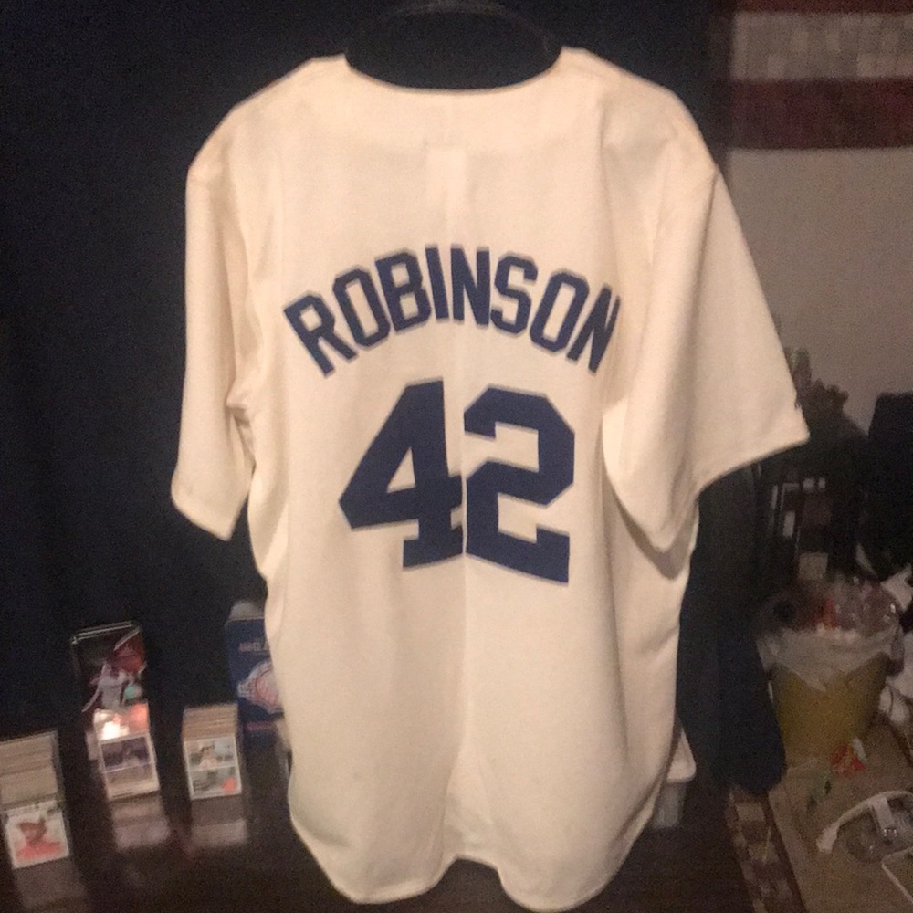 Jackie Robinson Brooklyn Dodgers 42 Cooperstown original Jersey